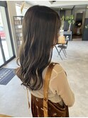 大人可愛い髪質改善カラー透明感オリーブベージュ