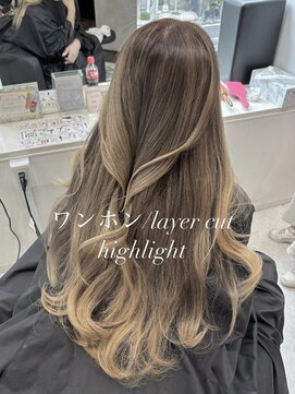 マーシュ 梅田(marshu) 吉岡Style/ワンホン/highlight/ブリーチあり
