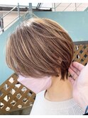 【簡単スタイリング】ハイライト　ショート　　清水純