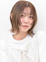 リジョイスヘア レイ(REJOICE hair Lei)&nbsp;切りっぱなしボブ×オリーブベージュ