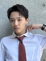 ノラ ギンザ(NORA GINZA)&nbsp;メンズビジネスショートヘアアップバングパーマ短髪メンズセット