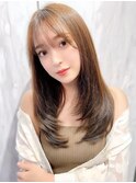 くびれヘア/髪質改善/縮毛矯正/レイヤーカット/韓国/顔周り/銀座