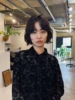 ヒュージ 表参道(huge)&nbsp;ショートボブ/ミニボブ/ニュアンスパーマ/顔周りカット/20代30代