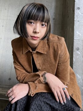 ハーヒム(her him) ボブ/デザインカラー/アンブレラカラー/ハイライトカラー/警固