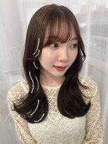 ハピネス 梅田茶屋町店(HAPPINESS)&nbsp;レイヤーカット/くびれヘア/ワンカール/顔まわり/ブリーチなし