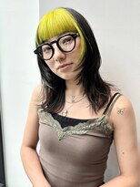 ステア ケース(stair case) レイヤーウルフ×フェイスフレーミング イエロー