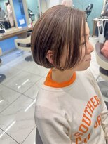 アッシュ 下北沢店(Ash)&nbsp;直毛さんでも柔らかいデジタルパーマのショートボブ