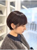 ショートボブ/ショートカット/艶ショート