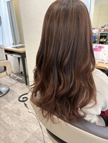 ウイ バイ ファースト 北四番丁店(u'i by first)&nbsp;ピンクオレンジベージュ ロング