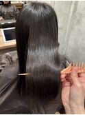 髪質改善ヘアエステ×黒髪ストレート艶ロング