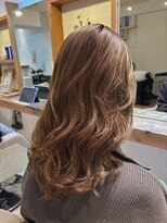 アミュレ ヘア サロン(Amule hair salon)&nbsp;ミセスハイライトミルクティーベージュ梅ヶ丘ブリーチカラー