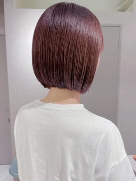 レラート デザイン コスタ 浦和(Relato DESIGN COSTA) 丸みボブ×ピンクブラウン