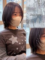 ロンド パルティール 大宮(Lond partir) ミルクティーベージュ/レイヤーボブ/韓国巻き/顔周りカット/大宮