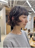 レイヤーボブ　ボブパーマ パーマ ミニボブ 切りっぱなしボブ