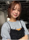薄め前髪 顔周りレイヤーカット ショートボブ 外ハネ 20代