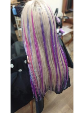 エクステンションシュシュ(Extension chou chou) PINK×VIOLET