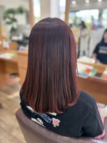 アン アオヤマ(Ann AOYAMA) 艶感レッド×ナチュラルミディ