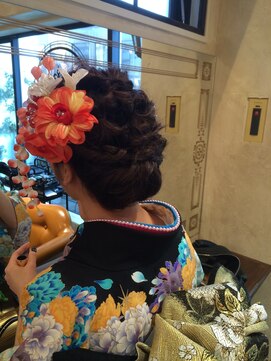 サロンドミルク 原宿(salon de MiLK) サロンドミルク原宿☆可愛い成人式着物ヘアアレンジ