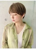 【lien.ai】ハイライトカラー オリーブカラー 小顔ショート