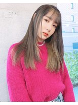 リコバイアフロート(riko by afloat)&nbsp;顔まわりレイヤーカット×インナーカラー/グレージュ【立野】