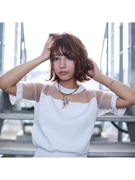 マノン バイ エイチ(MANON by H) 《MANON》ヴェールウェーブ×アッシュブラウン