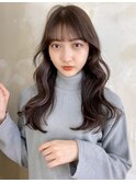 暗髪ショコラブラウン／韓国ヘア