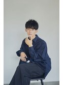 men's/メンズ/フェザーパーマ/サーフカール/ブルーブラック/横浜