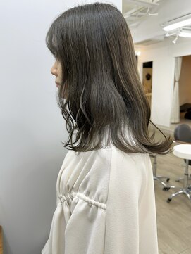 イコ 表参道原宿(ico) オリーブグレージュ イルミナカラー 透明感カラー