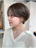ナチュラルショート_グレーベージュレイヤーロング_ba465831