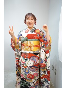 チェロ(CHERO) 【成人式】へアレンジ&メイク&着付け