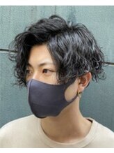 ◆◆波巻きパーマ◆◆　【こだわりNo.５】メンズカット+波巻きパーマ　ケアトリートメント付き　￥18150