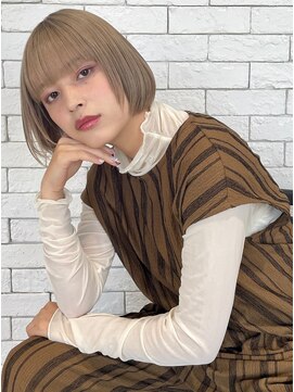 トゥーリ 二日市店(tuuli) 大人女性◆艶レイヤー前髪ピンクベージュ 髪質改善 縮毛矯正