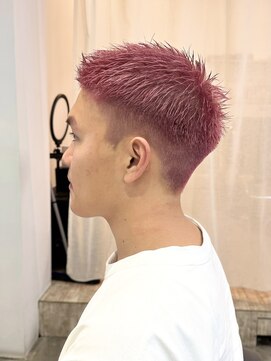 クロト(Clotho) ベリーショート/ツイストスパイラル波巻きメンズウルフ刈り上げ