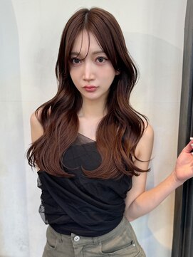 ミンクス 銀座店(MINX) ★黒髪ボブルフネビージュ小顔ワンレンレイヤー