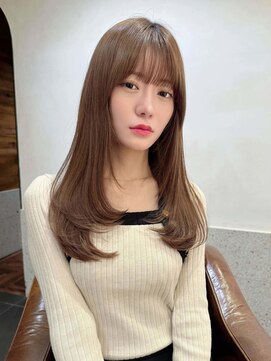 ミンクス 銀座店(MINX) ★黒髪ボブルフネビージュ小顔ワンレンレイヤー