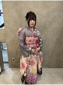 成人式振袖着付