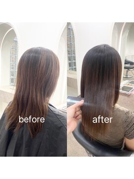 ハムレッツ 髪質改善/縮毛矯正乾かしただけできまる髪質改善ストレート