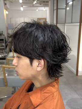 メゾン(Maison) シャドウカルマパーマ/韓国メンズヘア/センターパート