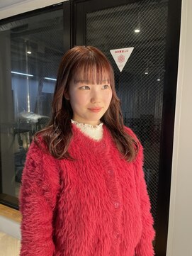 ヌープヘアーアイス(NUUP.hair ici) ★ブリーチなしアプリコットオレンジ暖色艶感透明感夏秋カラー