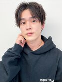モテ髪黒髪ショート！20代30代爽やかソフトパーマセンターパート