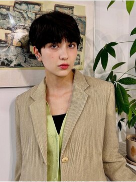 ヒュージ 表参道(huge) レイヤーボブ/ショート/ニュアンスパーマ/顔周りカット/20代30代