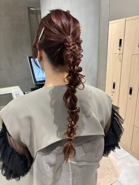 モリオフロムロンドン 大宮店(morio from London) 【大宮】結婚式×編みおろしポニーアレンジ