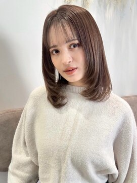 大人ガーリー/ダークアッシュ/似合わせカット［溝の口］