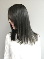 ノル 栄矢場町(nol) オリーブグレージュ×顔周りレイヤー(カーキグレー/グレージュ)