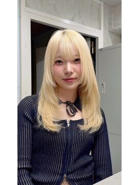 セレーネヘアー オオサカ 心斎橋店(Selene hair OSAKA) ケアブリーチ☆ホワイトブロンド