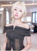 韓国レイヤー顔周りカット透明感カラー髪質改善艶髪シースルー