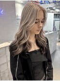 ダブルカラーブロンドベージュカラーケアブリーチハイトーン韓国