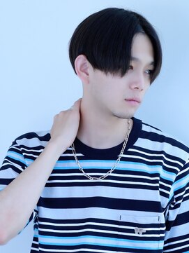 リップス 原宿(LIPPS) ジェットブラックナチュラルセンターパート