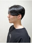前下がりセンターパート
