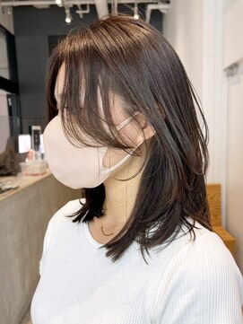 アルバム 渋谷パルコ(ALBUM) レイヤーカット_グレージュカラーボブウルフ_ba413951